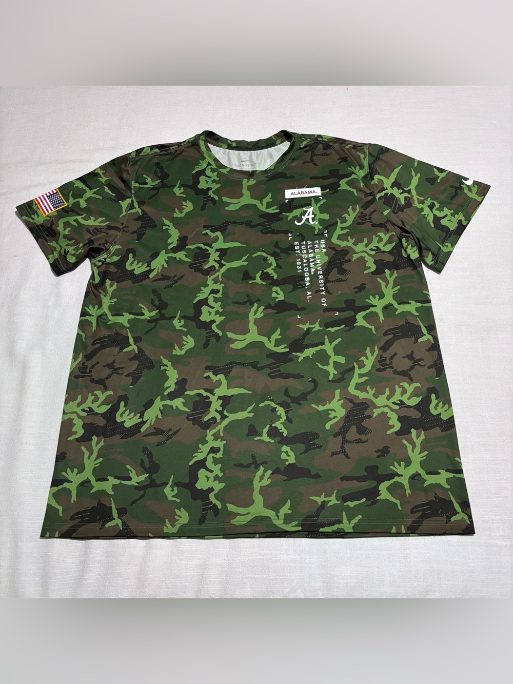 Men’s Nike Dri-Fit Alabama Crimson Tide Military 22 SS T-Shirt | Size XXL